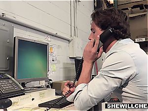 SheWillCheat - huge-boobed cougar boss boinks new employee
